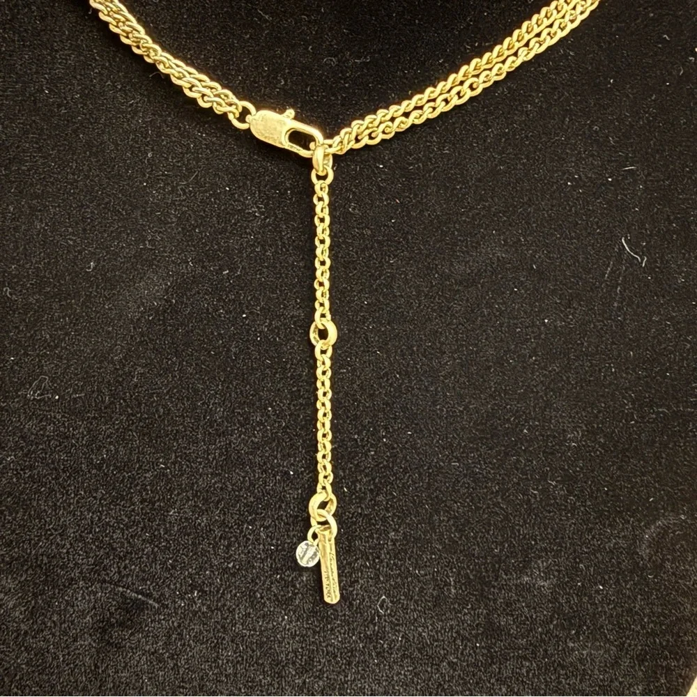 Kenneth Cole Geometric rhinestone necklace